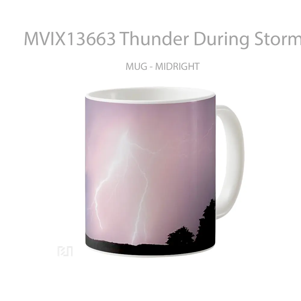 Mug Thunder During Storm Gelas Superhero - All-side / Desain