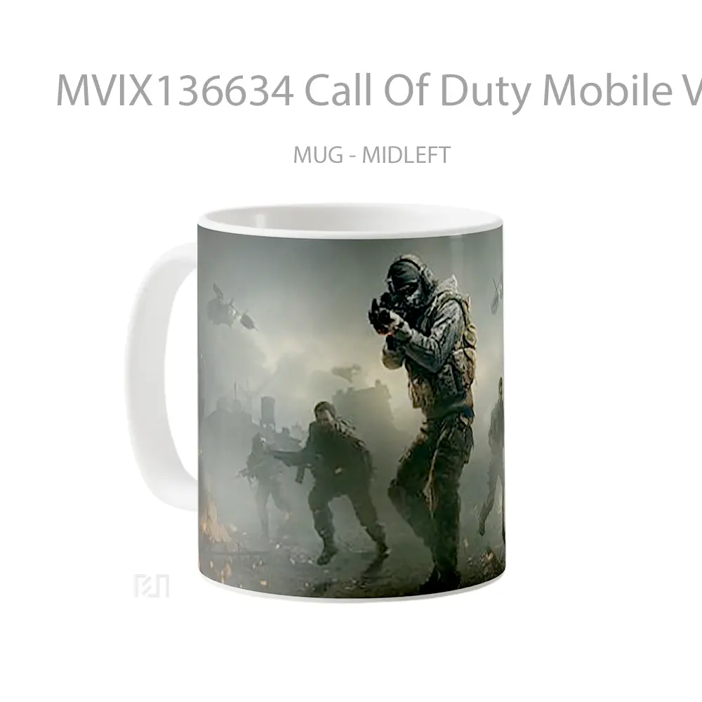 Mug Call Of Duty Mobile V1 Cangkir Gamer - All-side / Desain