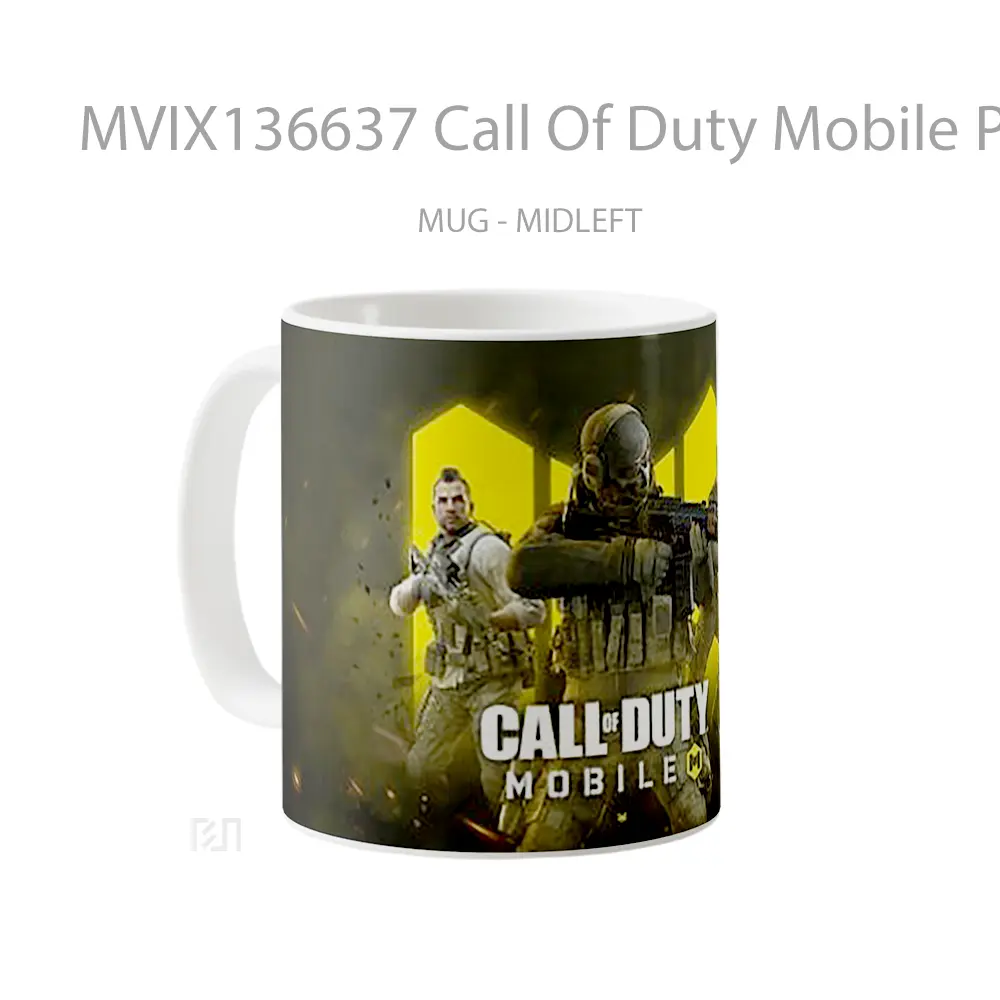 Mug Call Of Duty Mobile Poster Cangkir Gamer - All-side / Desain