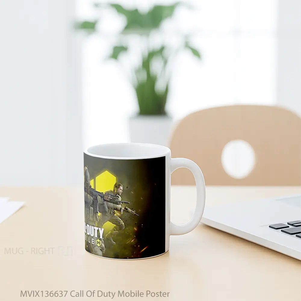 Mug Call Of Duty Mobile Poster Cangkir Gamer - All-side / Desain