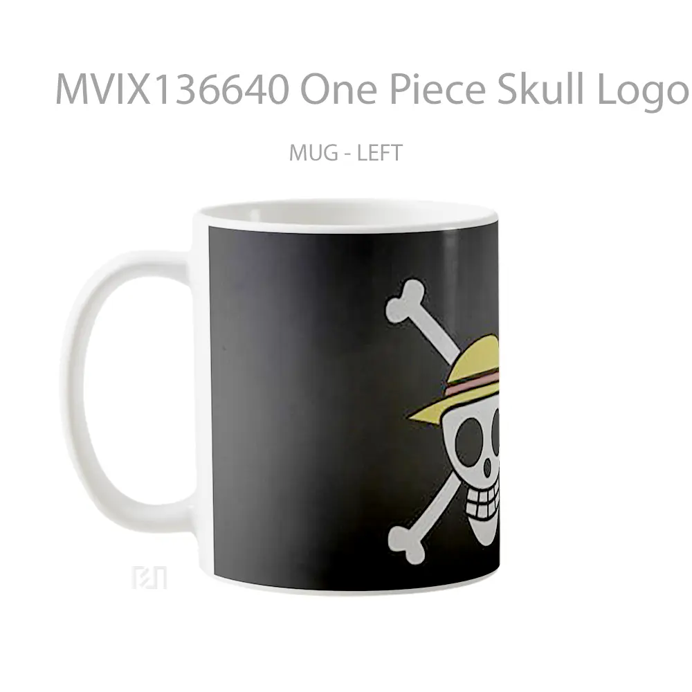 Mug One Piece Skull Logo Cangkir Anime - All-side / Desain