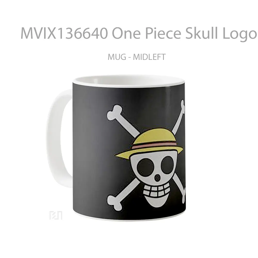 Mug One Piece Skull Logo Cangkir Anime - All-side / Desain