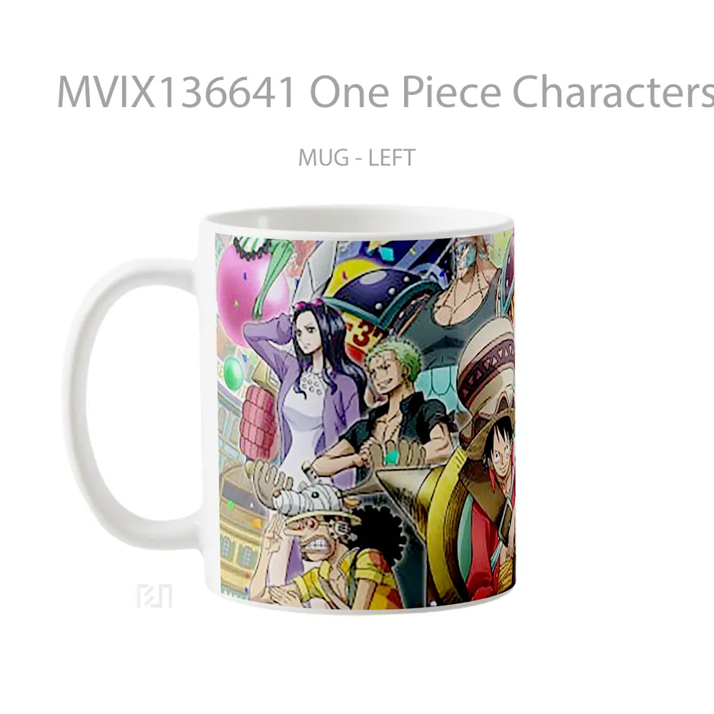 Mug One Piece Characters V6 Cangkir Anime - All-side / Desain