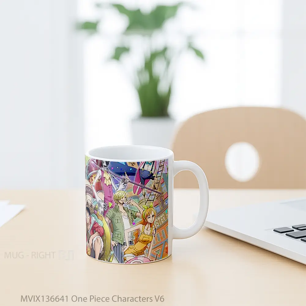 Mug One Piece Characters V6 Cangkir Anime - All-side / Desain
