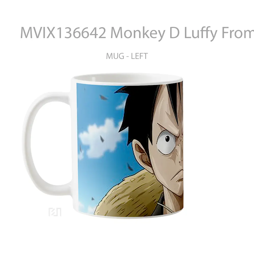 Mug Monkey D Luffy From One Piece V4 Cangkir Anime - All-side / Desain