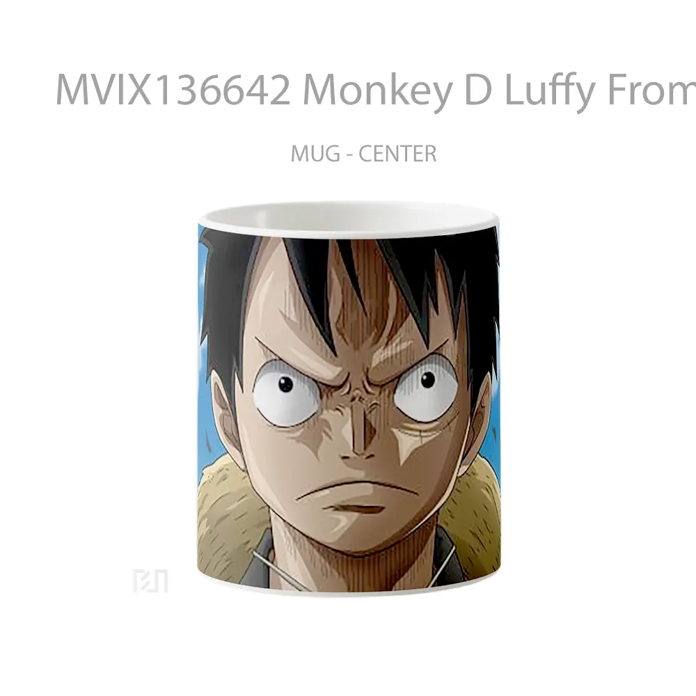 Mug Monkey D Luffy From One Piece V4 Cangkir Anime