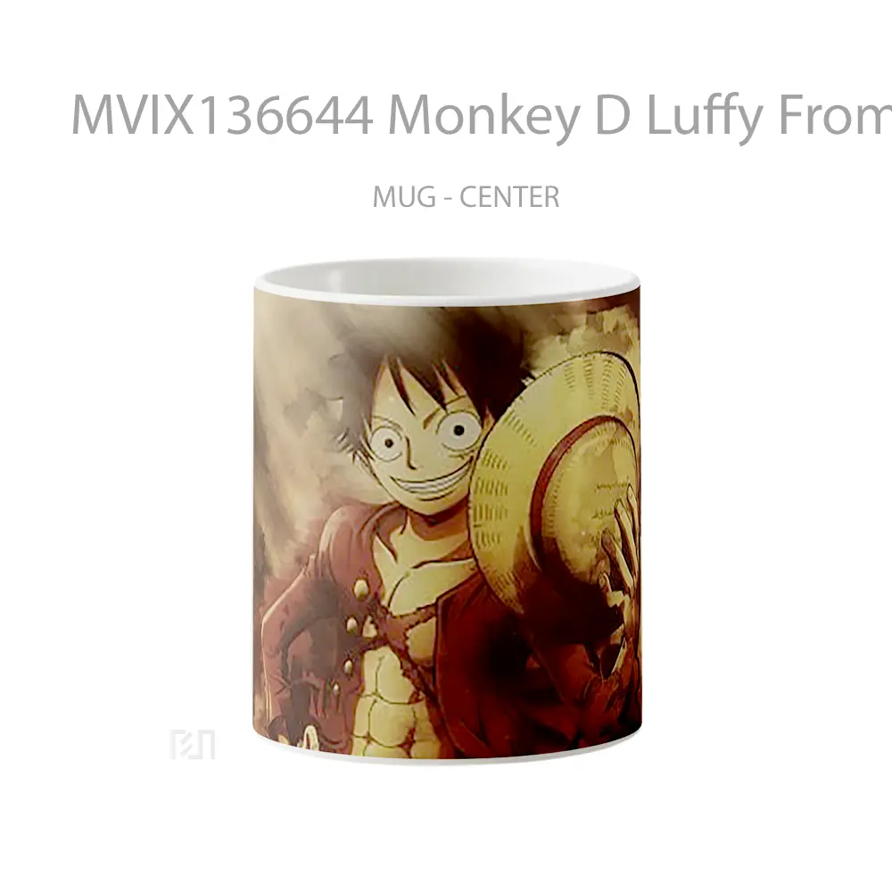 Mug Monkey D Luffy From One Piece V5 Cangkir Anime