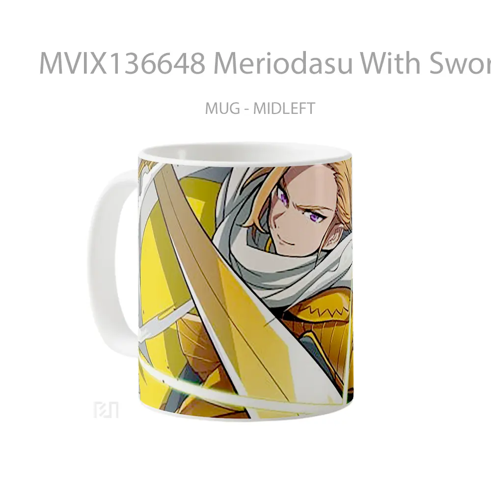 Mug Meriodasu With Sword From The Seven Deadly Sins Gelas Keramik Unik - All-side / Desain