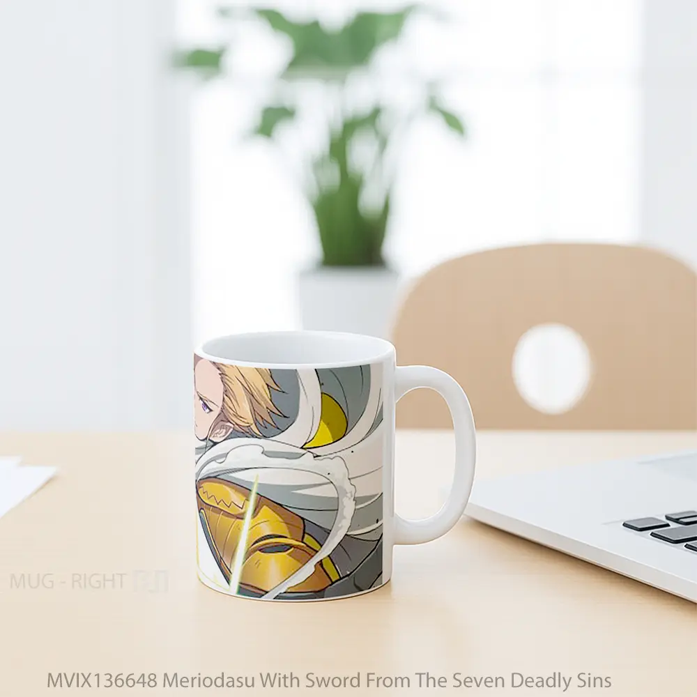 Mug Meriodasu With Sword From The Seven Deadly Sins Gelas Keramik Unik - All-side / Desain