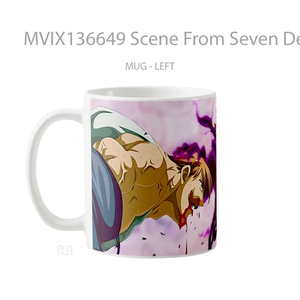 Mug Scene From Seven Deadly Sins Gelas Keramik Unik - All-side / Desain