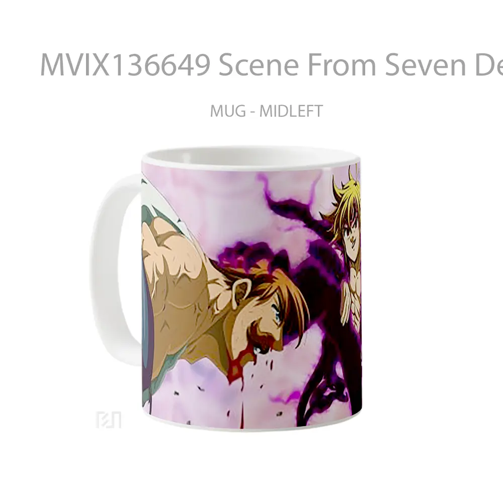 Mug Scene From Seven Deadly Sins Gelas Keramik Unik - All-side / Desain