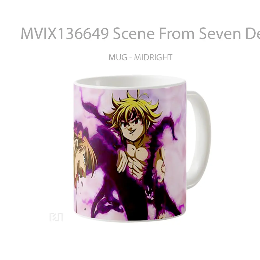 Mug Scene From Seven Deadly Sins Gelas Keramik Unik - All-side / Desain