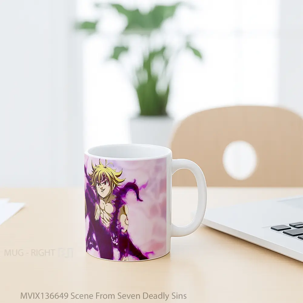 Mug Scene From Seven Deadly Sins Gelas Keramik Unik - All-side / Desain