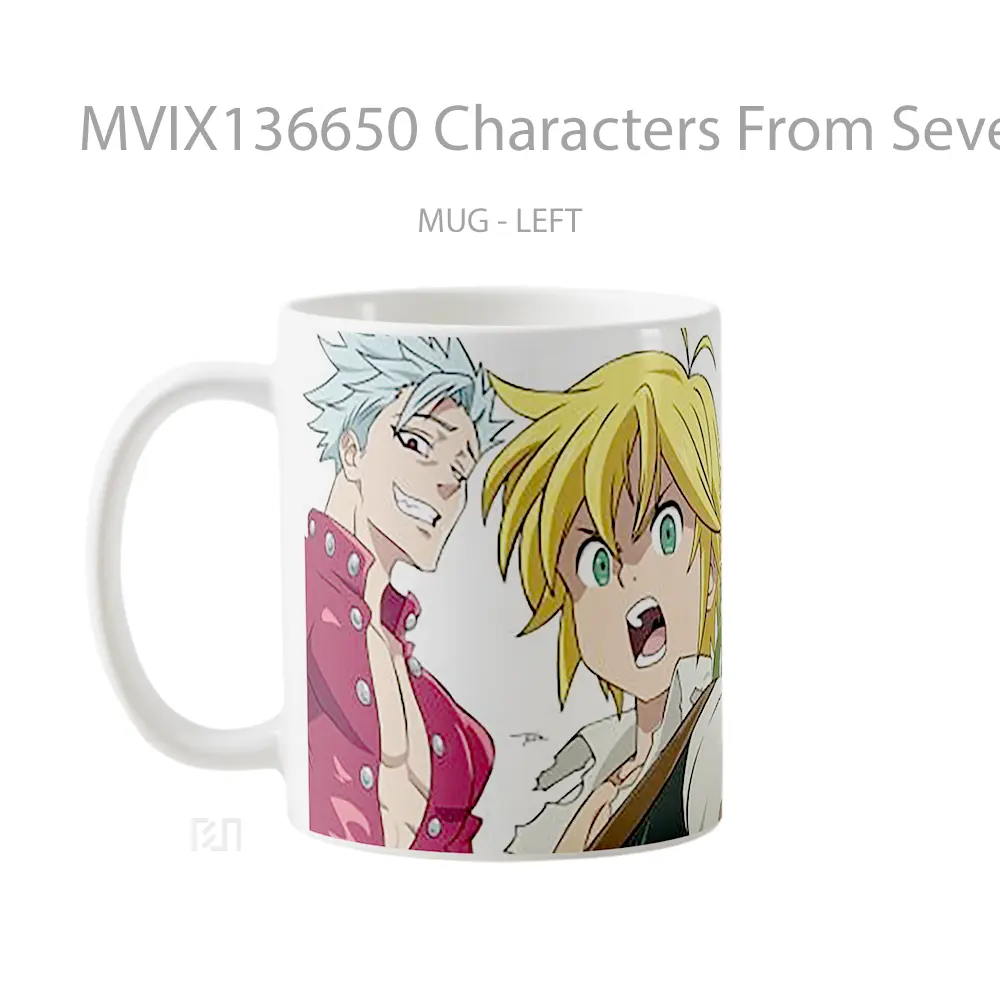 Mug Characters From Seven Deadly Sins V1 Gelas Keramik Unik - All-side / Desain
