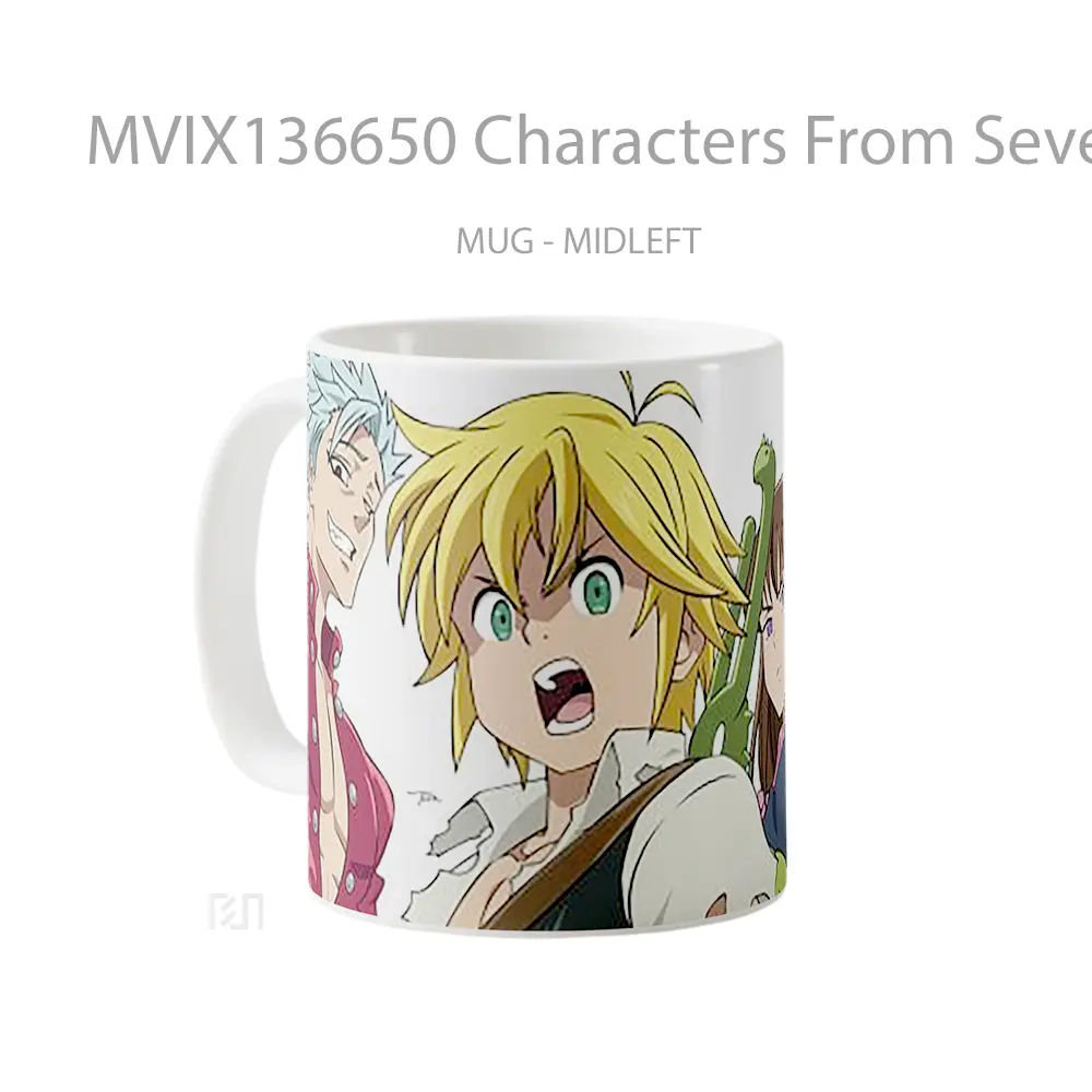 Mug Characters From Seven Deadly Sins V1 Gelas Keramik Unik - All-side / Desain
