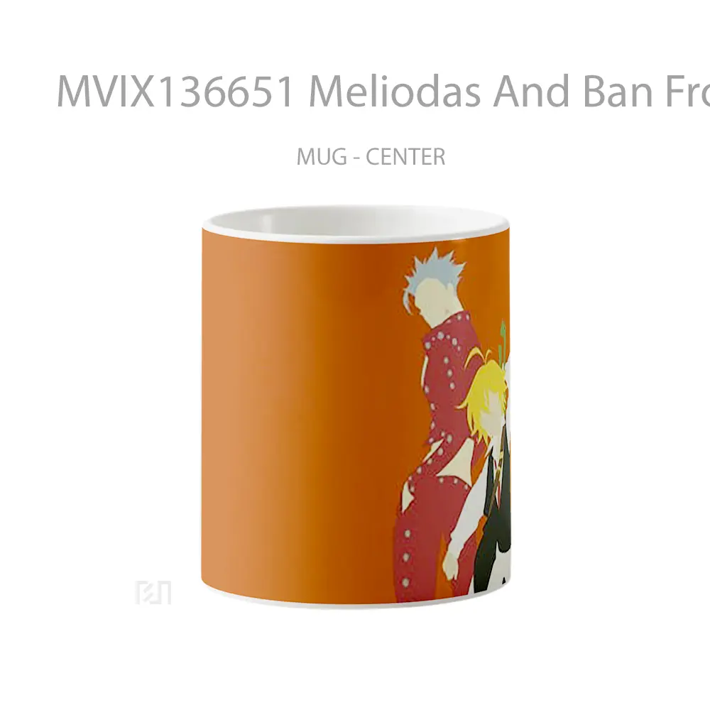 Mug Meliodas And Ban From Seven Deadly Sins Gelas Keramik Unik