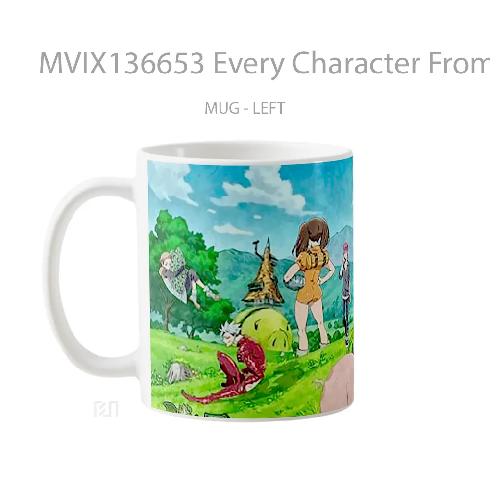 Mug Every Character From Seven Deadly Sins Gelas Keramik Unik - All-side / Desain