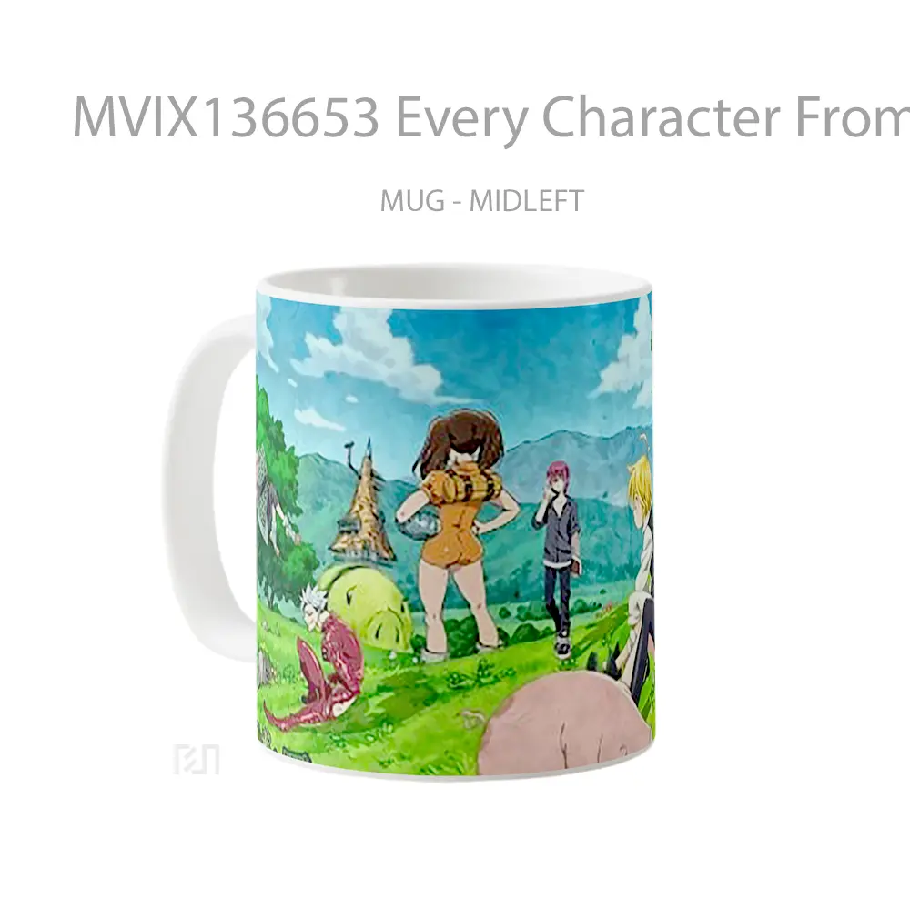 Mug Every Character From Seven Deadly Sins Gelas Keramik Unik - All-side / Desain