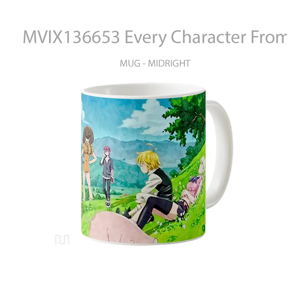 Mug Every Character From Seven Deadly Sins Gelas Keramik Unik - All-side / Desain