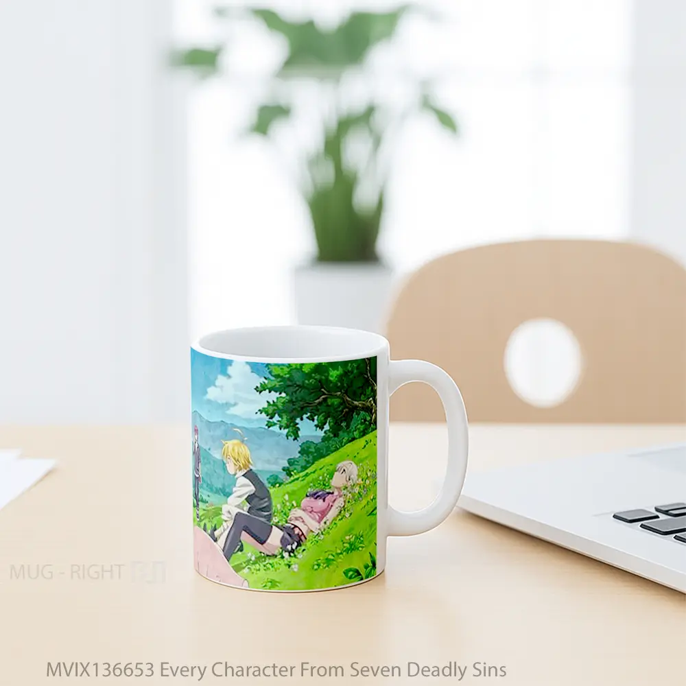 Mug Every Character From Seven Deadly Sins Gelas Keramik Unik - All-side / Desain