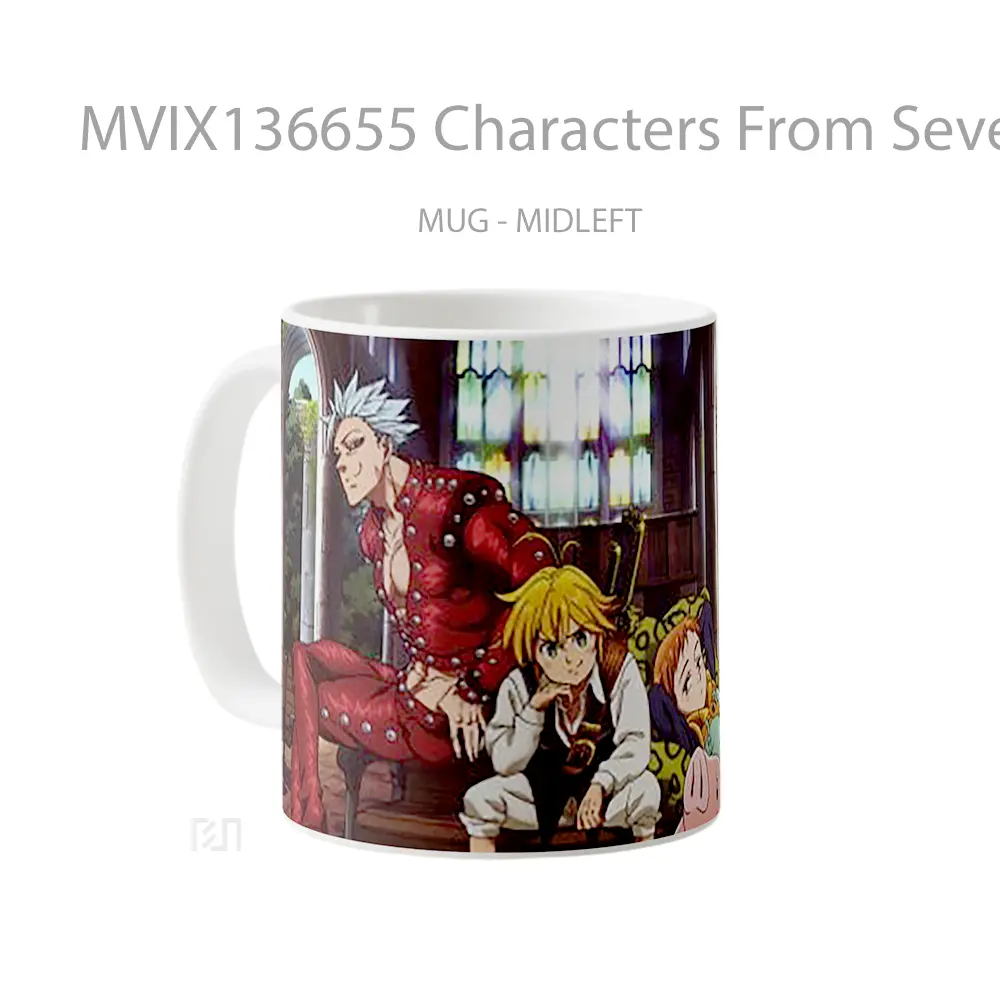 Mug Characters From Seven Deadly Sins V2 Gelas Keramik Unik - All-side / Desain