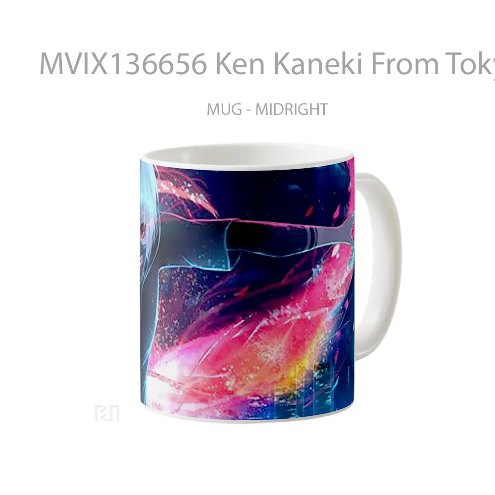 Mug Ken Kaneki From Tokyo Ghoul V1 Cangkir Anime - All-side / Desain