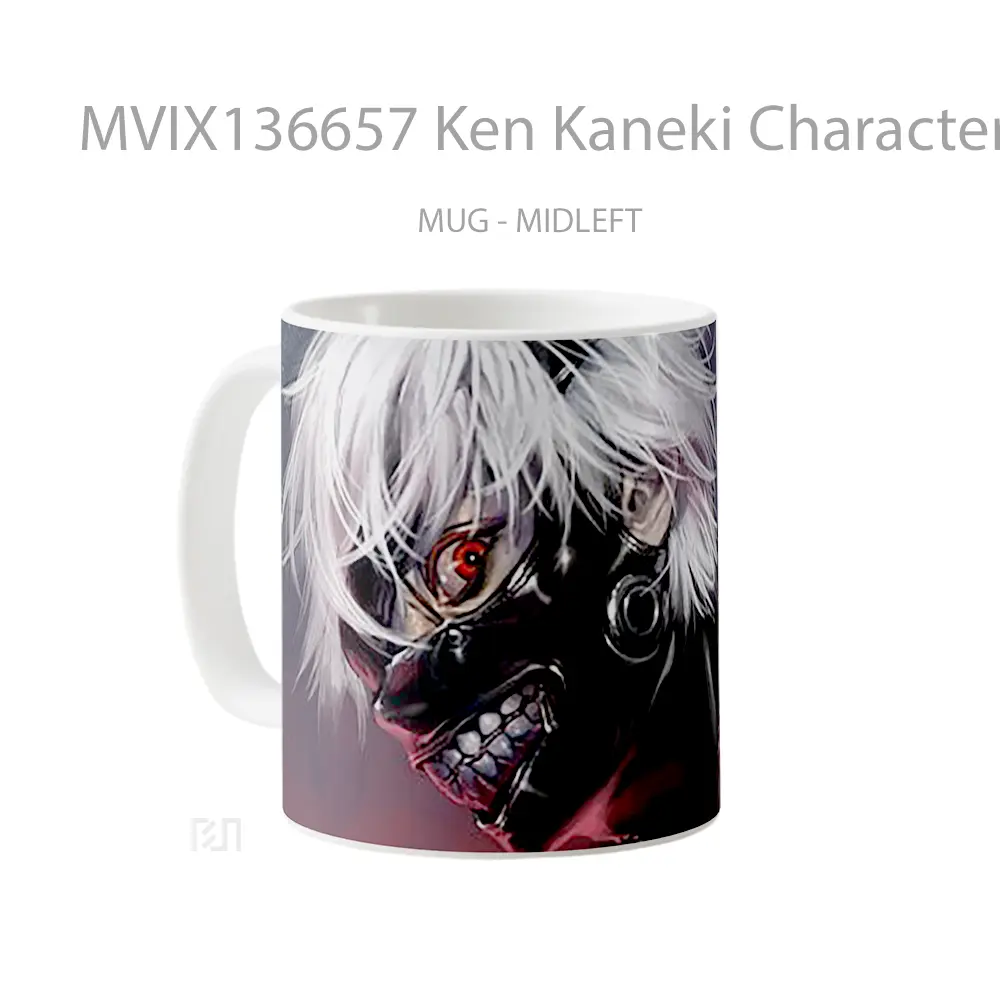 Mug Ken Kaneki Character From Tokyo Ghoul Cangkir Anime - All-side / Desain