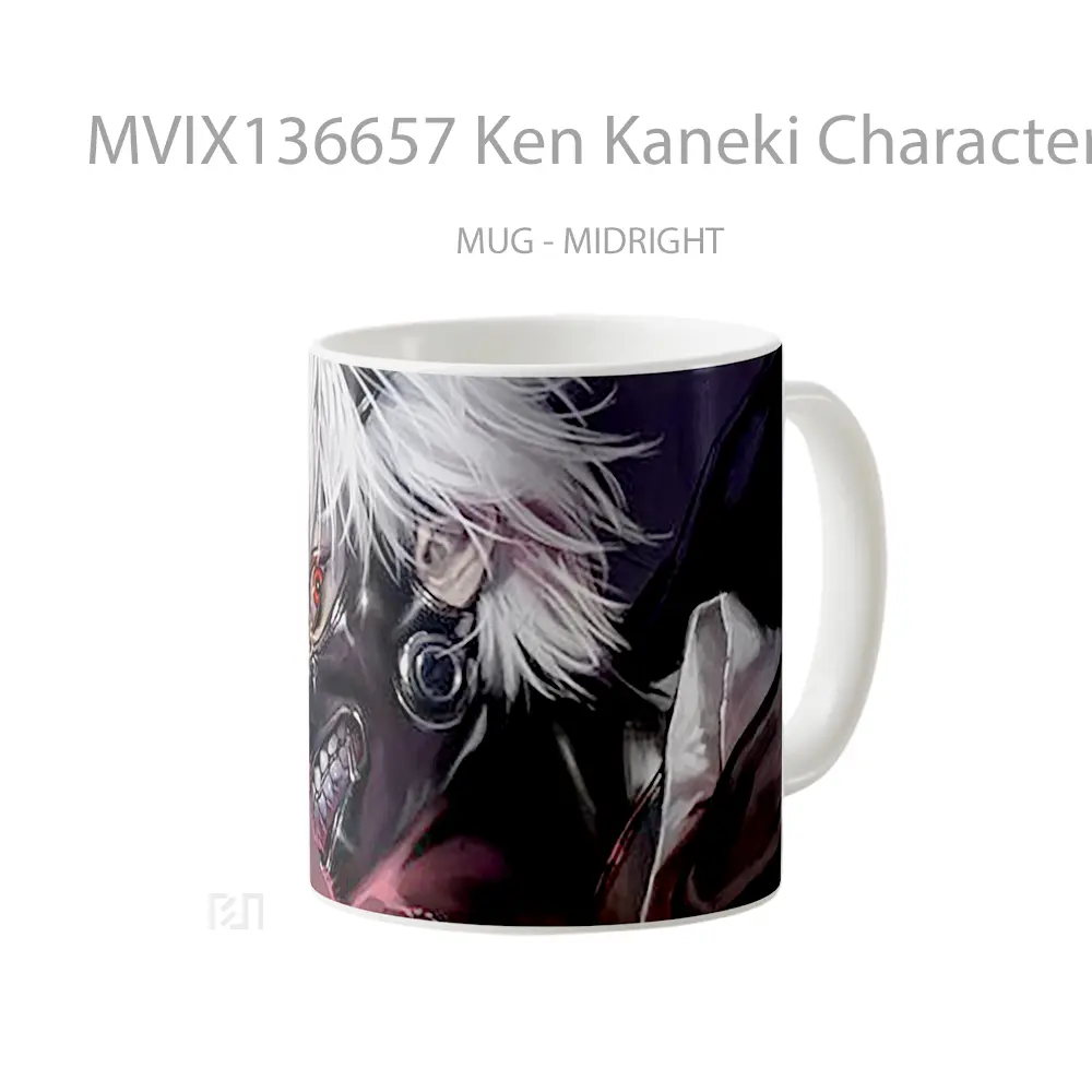 Mug Ken Kaneki Character From Tokyo Ghoul Cangkir Anime - All-side / Desain