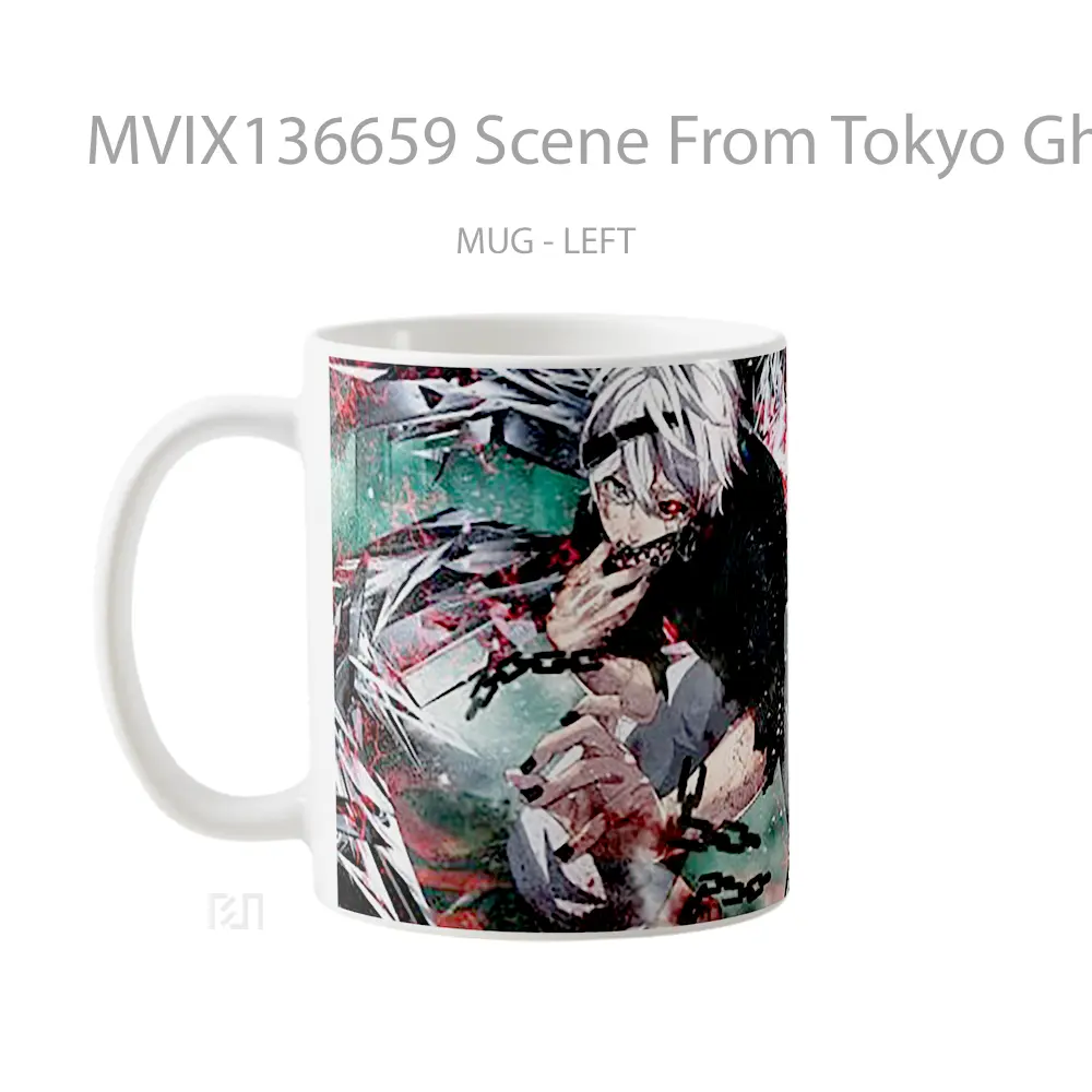 Mug Scene From Tokyo Ghoul Cangkir Anime - All-side / Desain