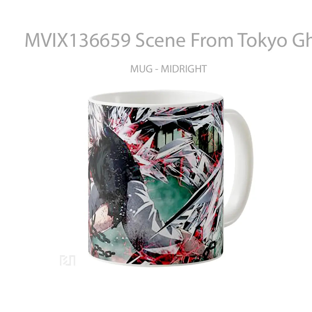 Mug Scene From Tokyo Ghoul Cangkir Anime - All-side / Desain