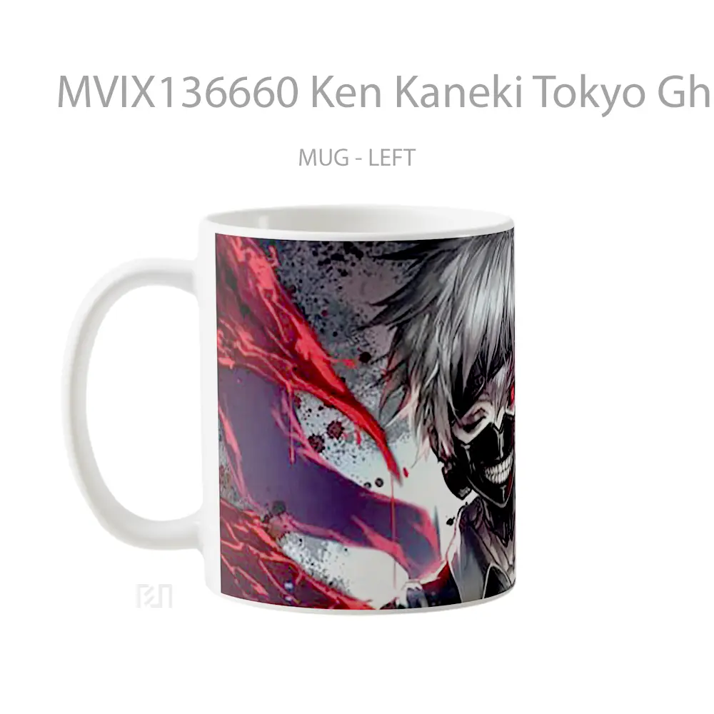 Mug Ken Kaneki Tokyo Ghoul Cangkir Anime - All-side / Desain