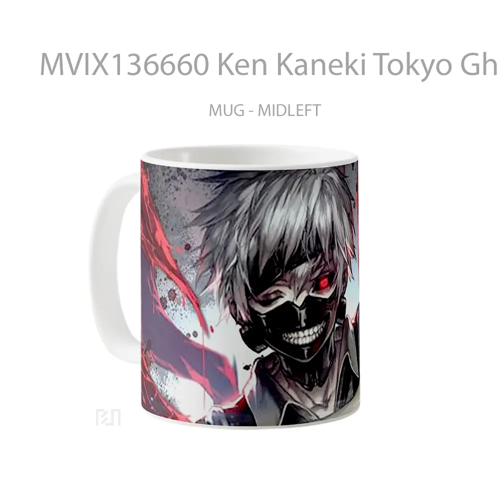 Mug Ken Kaneki Tokyo Ghoul Cangkir Anime - All-side / Desain
