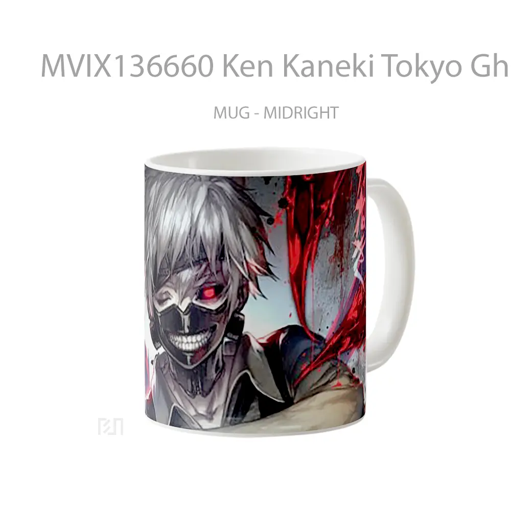 Mug Ken Kaneki Tokyo Ghoul Cangkir Anime - All-side / Desain