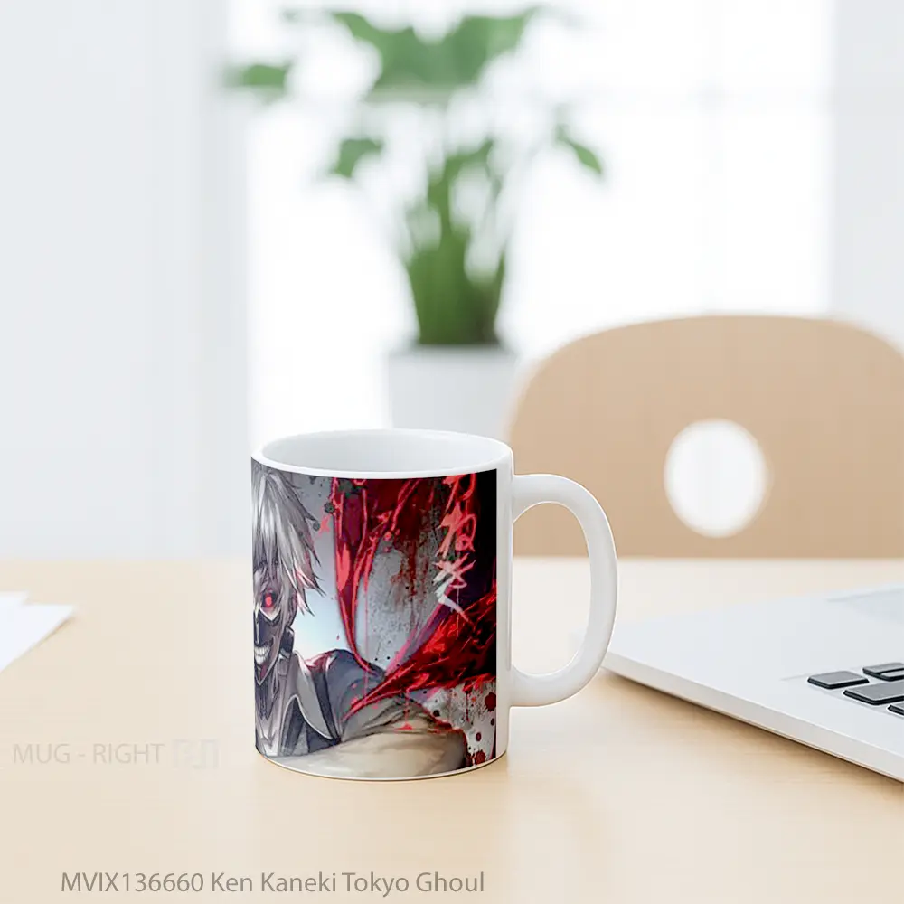 Mug Ken Kaneki Tokyo Ghoul Cangkir Anime - All-side / Desain