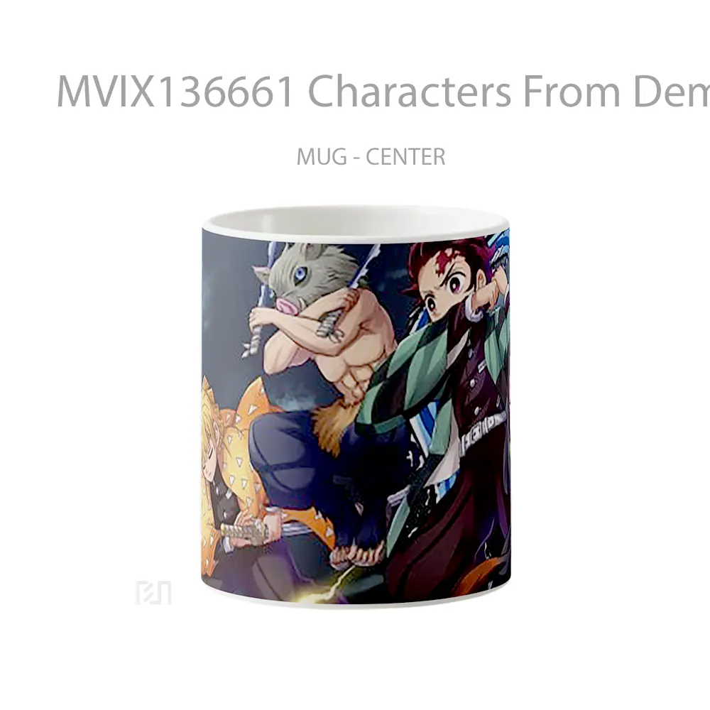 Mug Characters From Demon Slayer Kimetsu No Yaiba Cangkir Anime