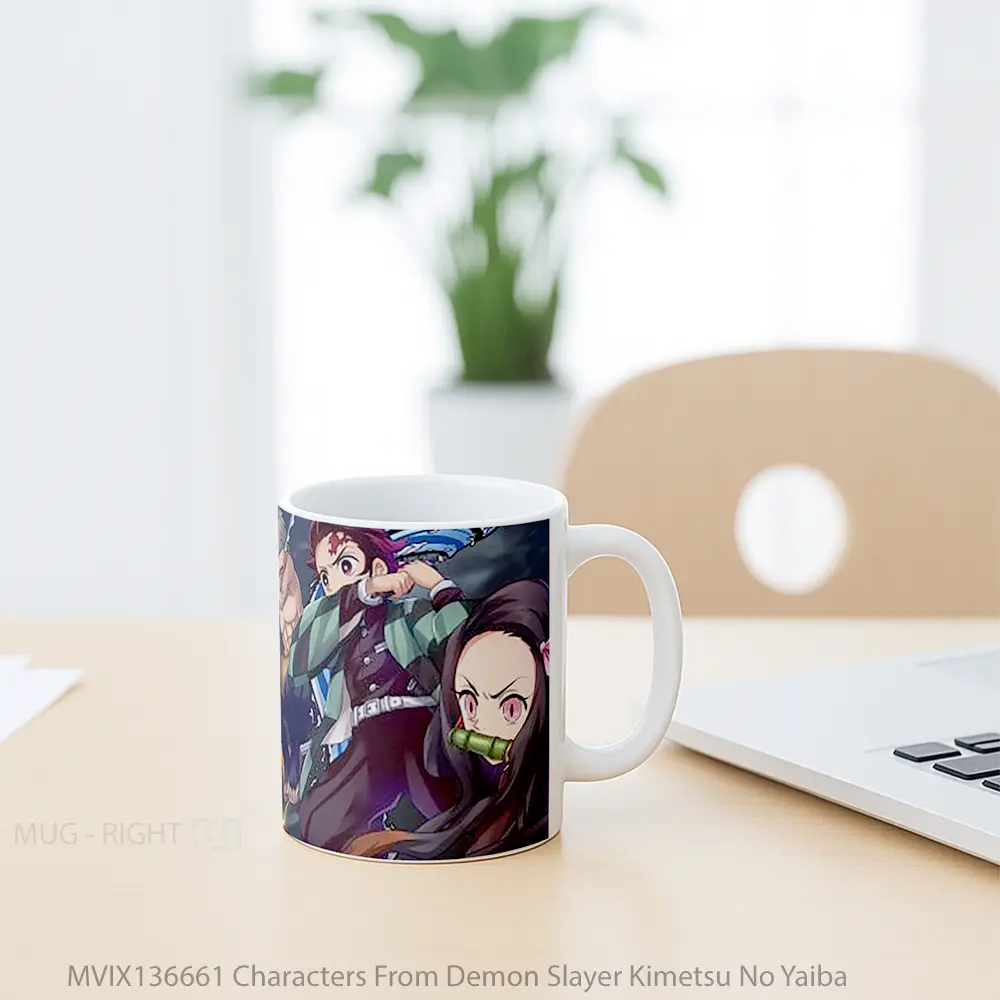 Mug Characters From Demon Slayer Kimetsu No Yaiba Cangkir Anime - All-side / Desain