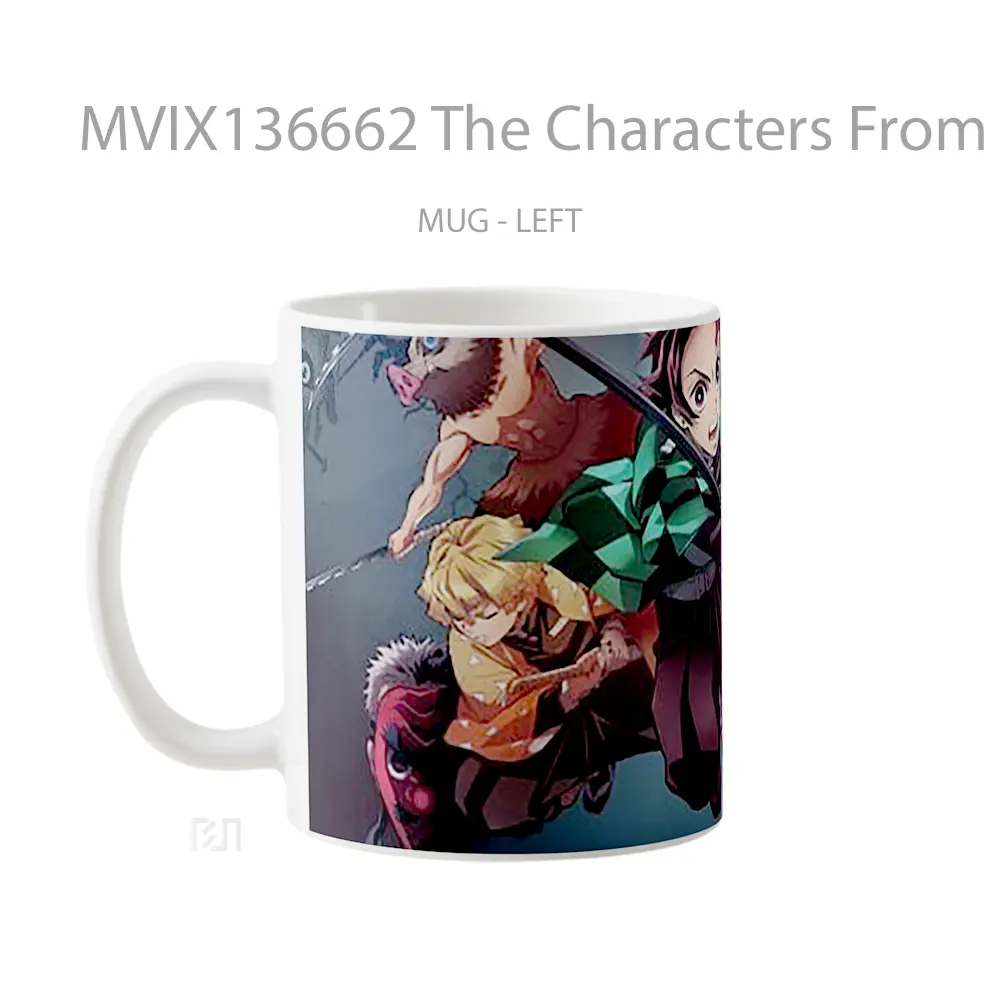 Mug The Characters From Demon Slayer Kimetsu No Yaiba Cangkir Anime - All-side / Desain