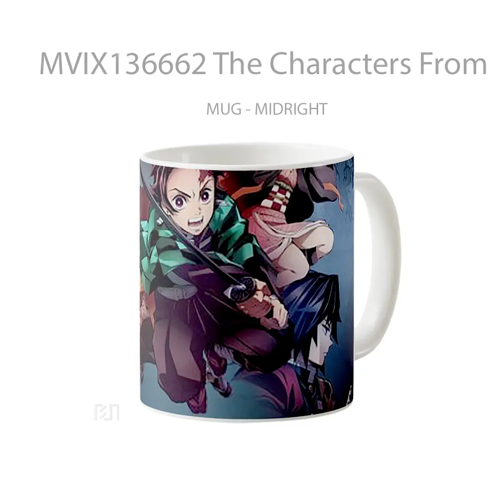 Mug The Characters From Demon Slayer Kimetsu No Yaiba Cangkir Anime - All-side / Desain