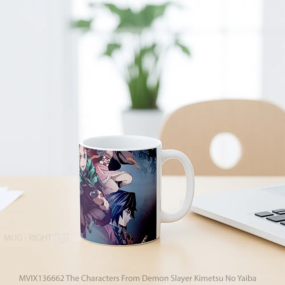 Mug The Characters From Demon Slayer Kimetsu No Yaiba Cangkir Anime - All-side / Desain