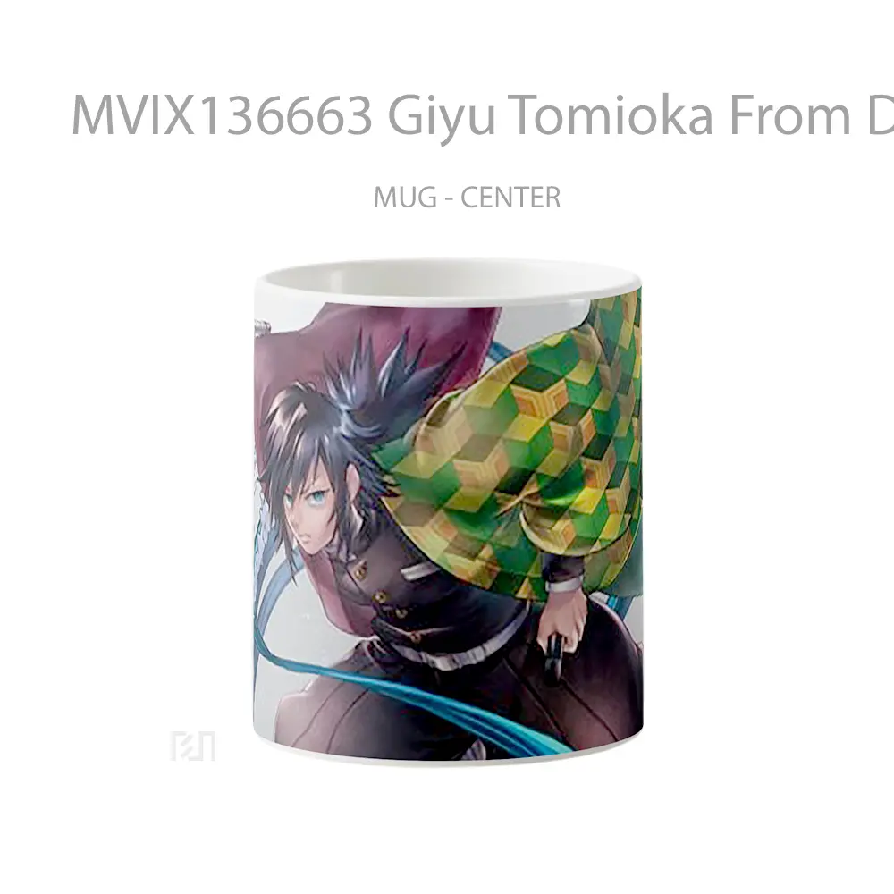 Mug Giyu Tomioka From Demon Slayer Kimetsu No Yaiba Cangkir Anime