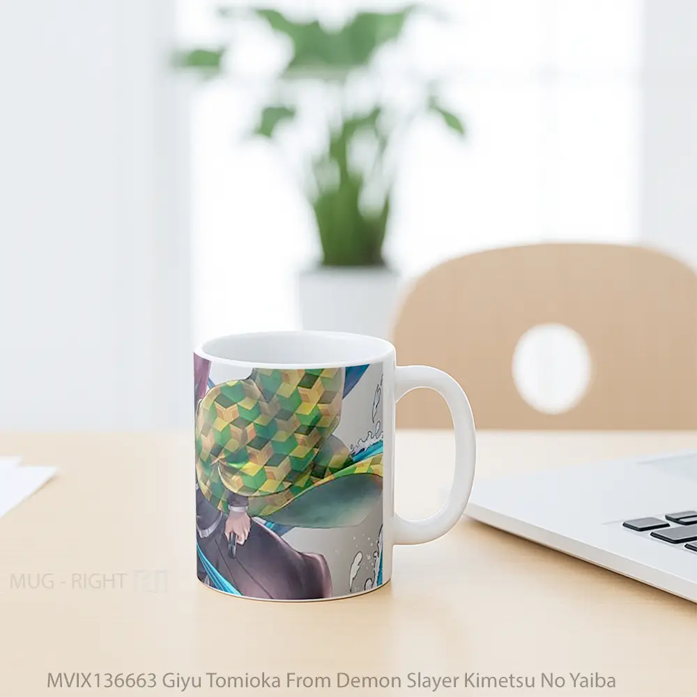 Mug Giyu Tomioka From Demon Slayer Kimetsu No Yaiba Cangkir Anime - All-side / Desain