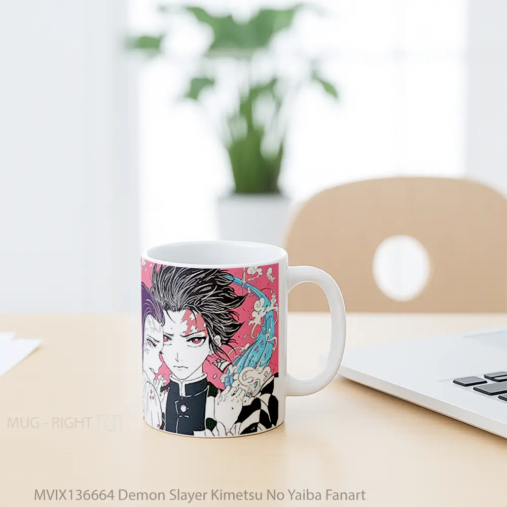 Mug Demon Slayer Kimetsu No Yaiba Fanart Cangkir Anime - All-side / Desain