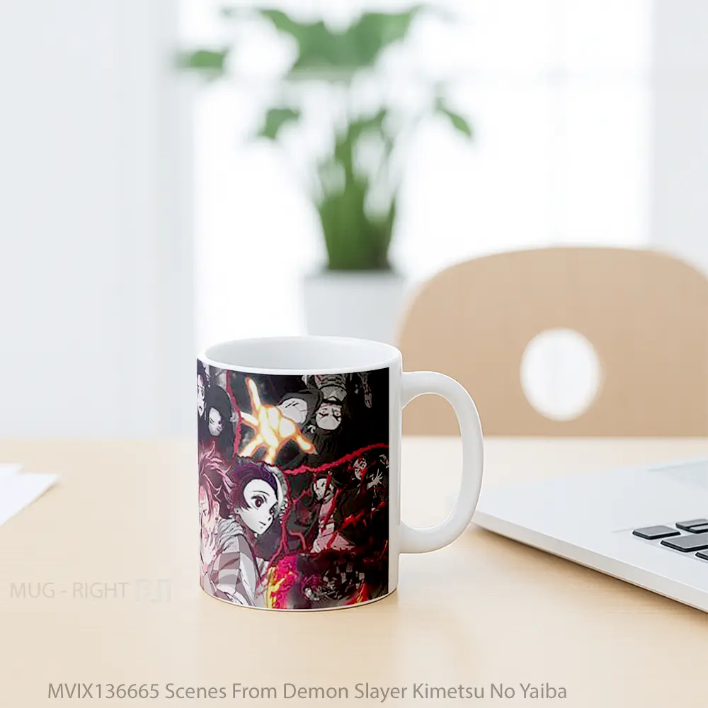 Mug Scenes From Demon Slayer Kimetsu No Yaiba Cangkir Anime - All-side / Desain