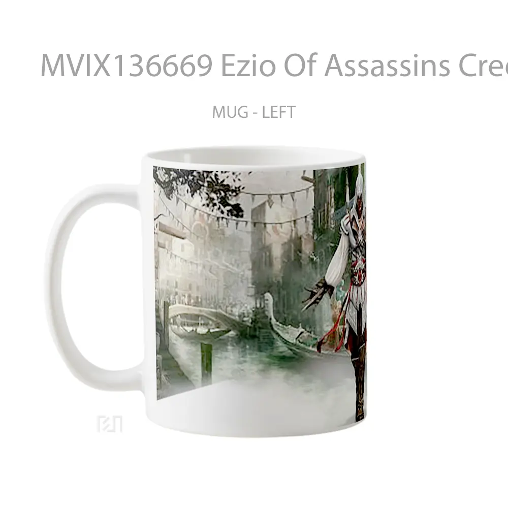 Mug Ezio Of Assassins Creed 2 Cangkir Gamer - All-side / Desain