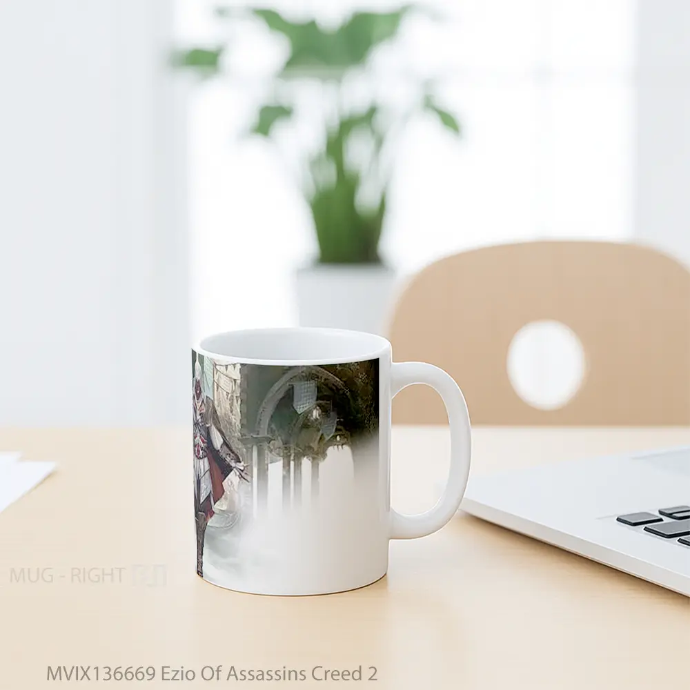 Mug Ezio Of Assassins Creed 2 Cangkir Gamer - All-side / Desain