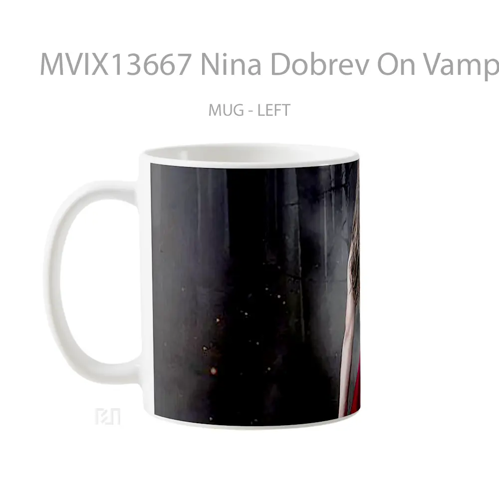 Mug Nina Dobrev On Vampire Diaries Gelas Fantasi - All-side / Desain