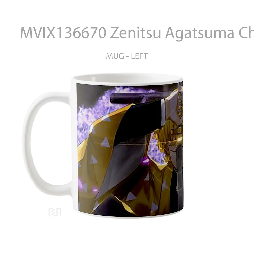 Mug Zenitsu Agatsuma Character From Demon Slayer Cangkir Anime - All-side / Desain