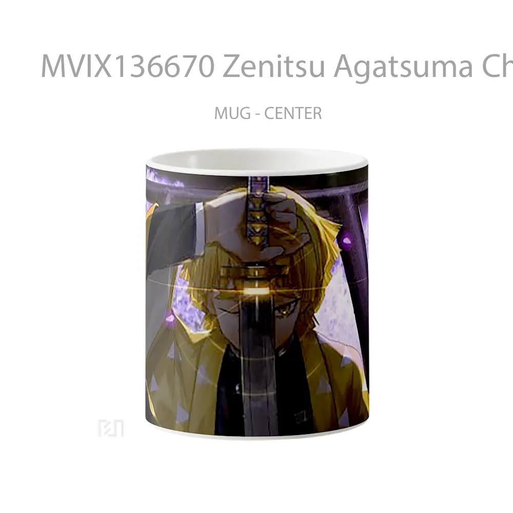 Mug Zenitsu Agatsuma Character From Demon Slayer Cangkir Anime