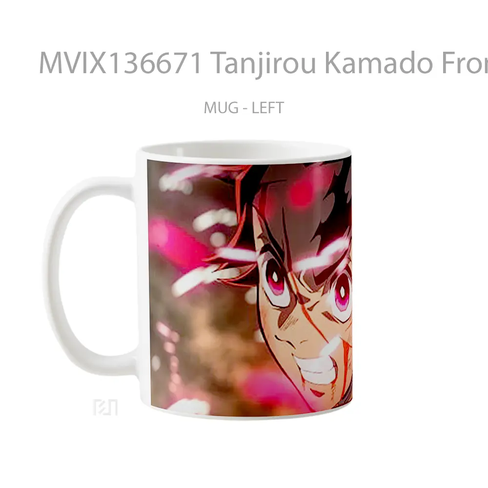 Mug Tanjirou Kamado From Demon Slayer V1 Cangkir Anime - All-side / Desain