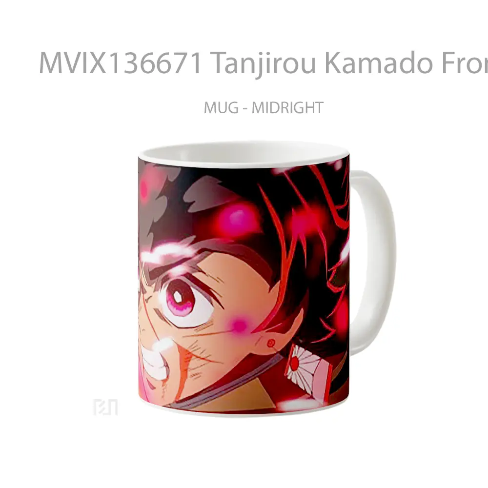 Mug Tanjirou Kamado From Demon Slayer V1 Cangkir Anime - All-side / Desain